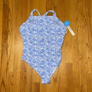 Blue & White One Piece